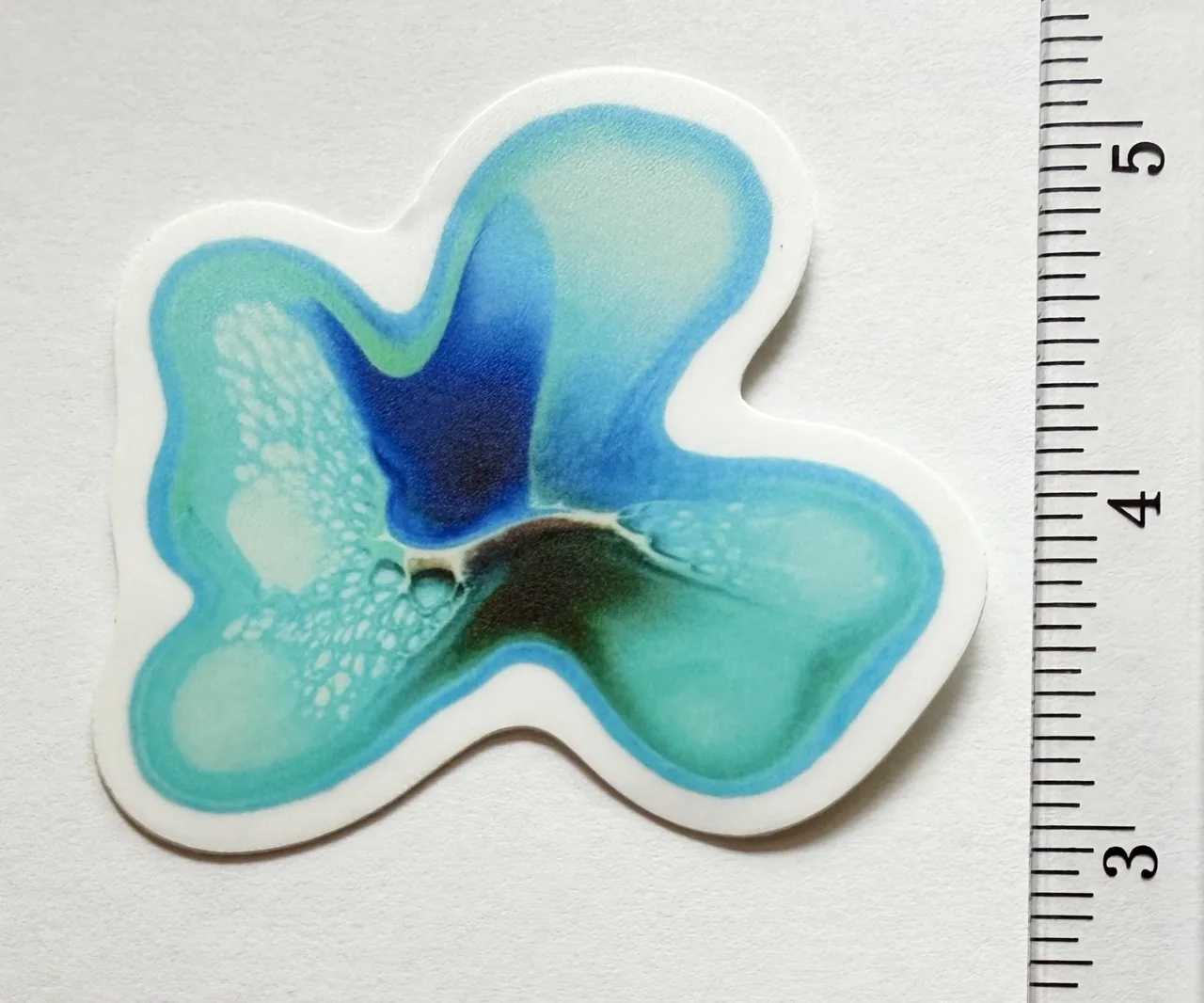 Aqua Splat Sticker by Jacqueline Biang — photo 2 of 2