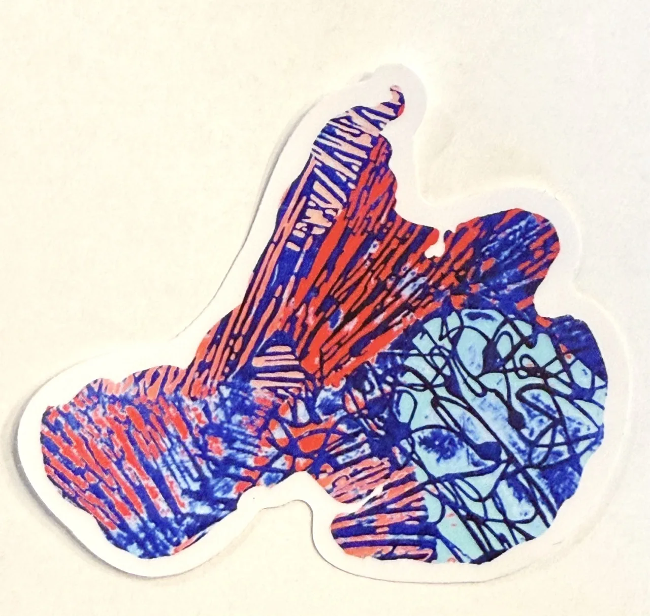 Blue Lake Mendota Sticker by Jacqueline Biang