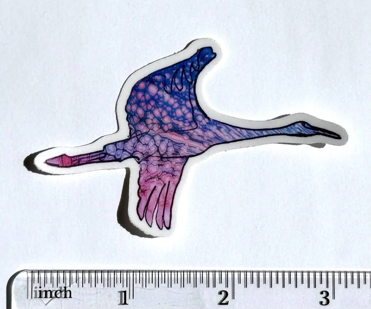 Flying Crane Sticker by Jacqueline Biang — photo 2 of 2