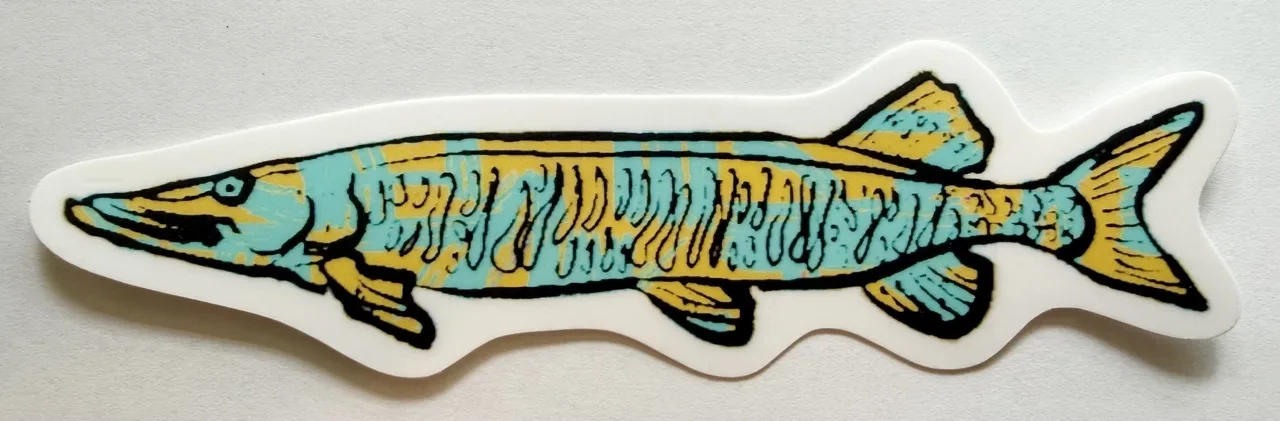 Musky Sticker by Jacqueline Biang