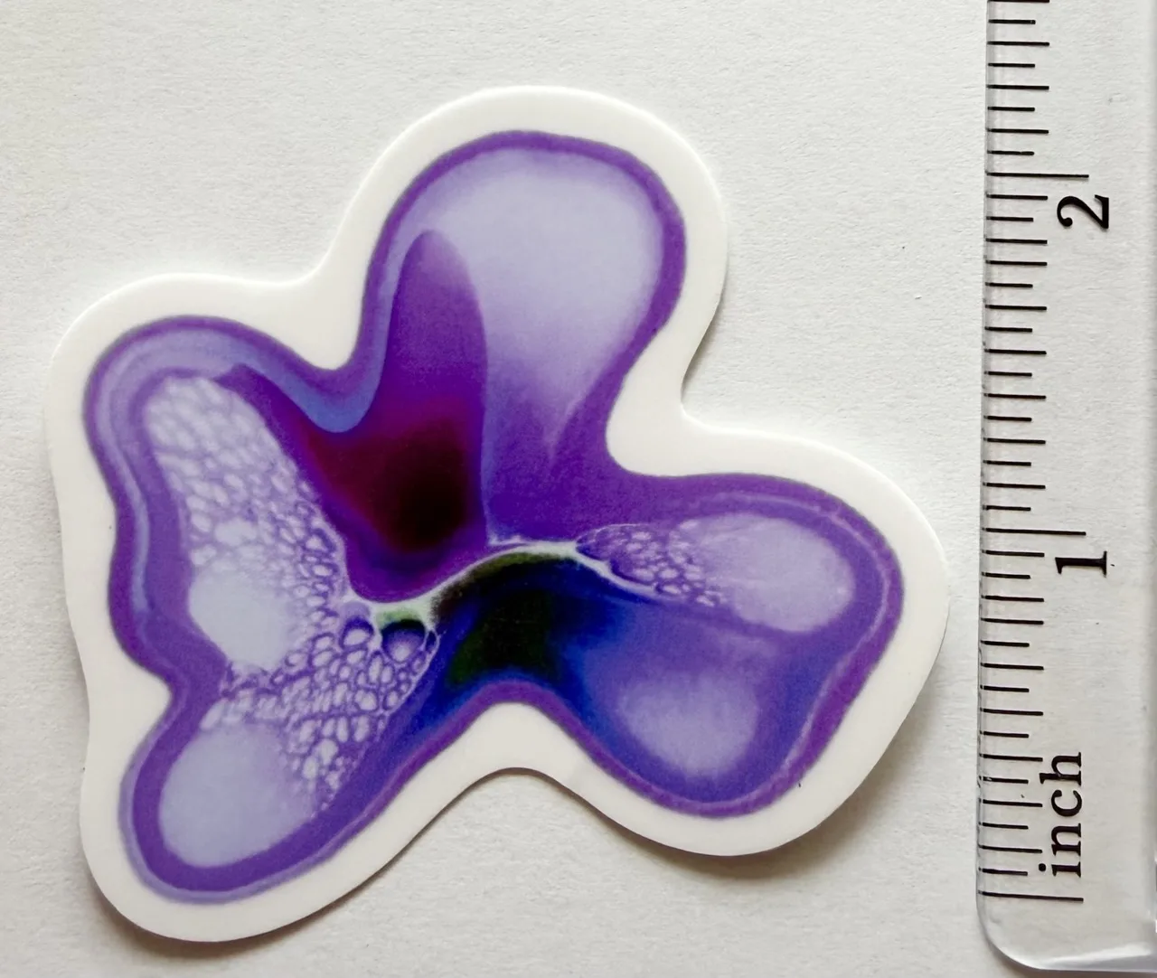 Purple Splat Sticker by Jacqueline Biang — photo 2 of 2