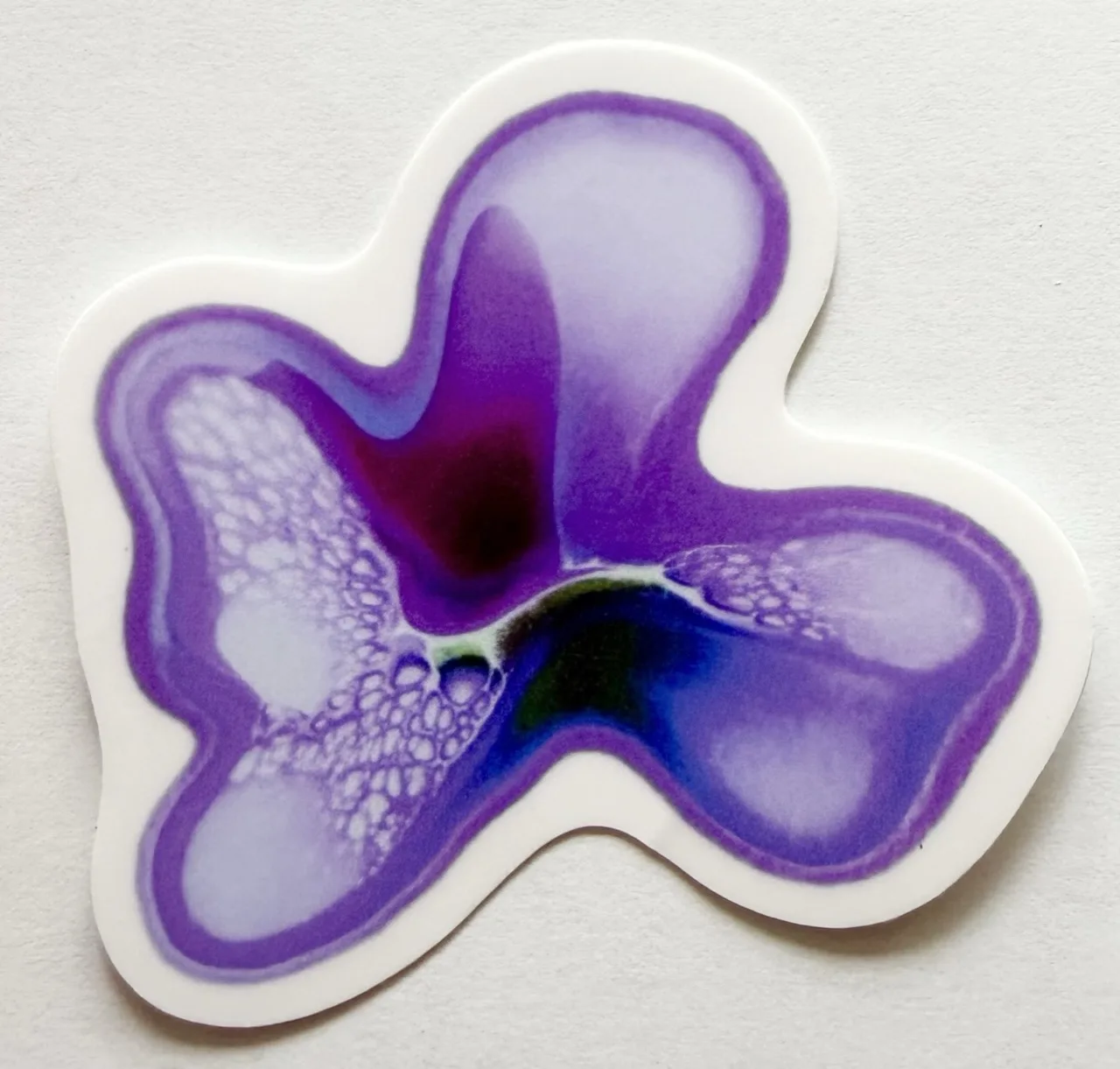 Purple Splat Sticker by Jacqueline Biang