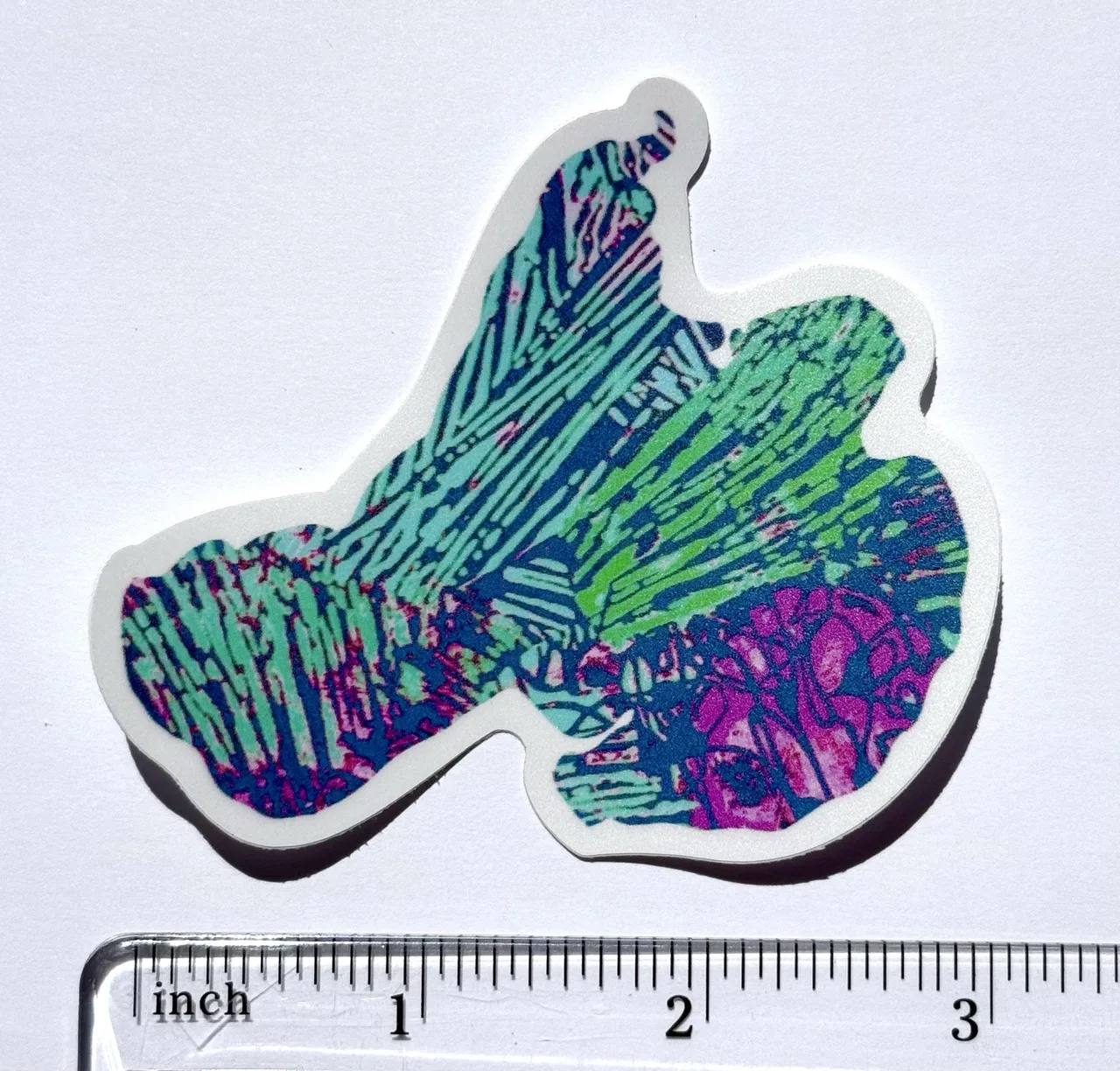 Teal Lake Mendota Sticker by Jacqueline Biang — photo 2 of 2